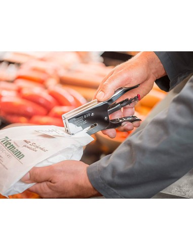 Grapadora novus tenaza b39 cromada capacidad 50 hojas usa grapas 24 6 8 y 26 6 8