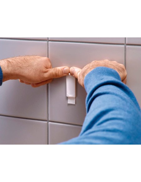 Clavo autoadhesivo tesa sujecion hasta 2 kg uso azulejos removible blister de 2 unidades