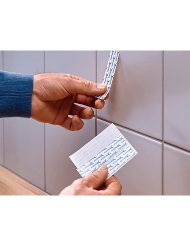 Clavo autoadhesivo tesa sujecion hasta 2 kg uso azulejos removible blister de 2 unidades