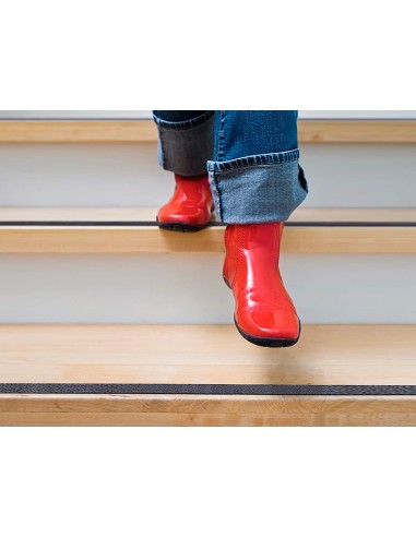 Cinta antideslizante adhesiva tesa uso interior exterior color negro 5 mt x 25 mm