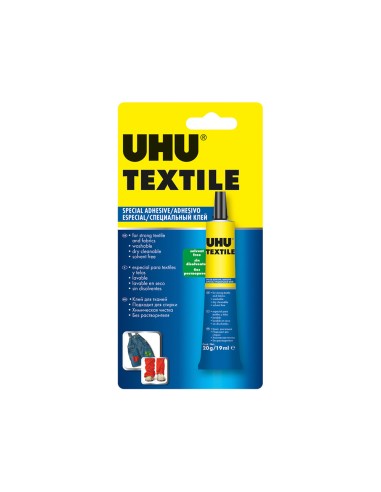 Pegamento uhu especial textil tubo 20 gr en blister