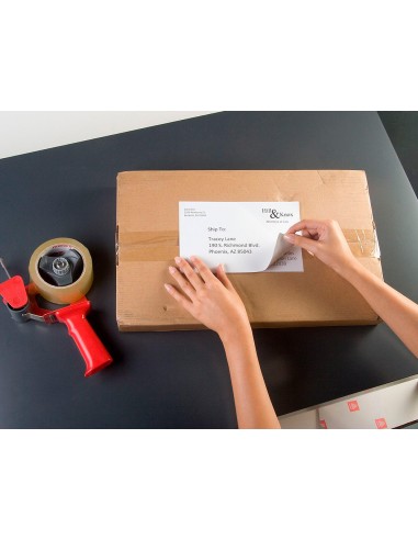 Etiqueta adhesiva cubriente avery permanente para impresora laser blanca 635x 381 mm caja de 525 unidades