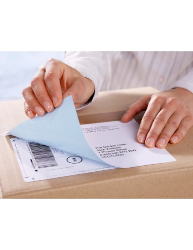 Etiqueta adhesiva cubriente avery permanente para impresora laser blanca 991x57 mm caja de 250 unidades