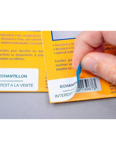 Etiqueta adhesiva cubriente avery permanente para impresora laser blanca 991x57 mm caja de 250 unidades