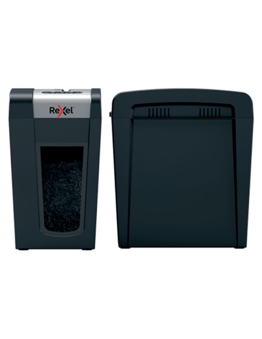 Destructora de documentos rexel secure mc6 sl eu capacidad 6 hojas grapas clips tarjetas y cd 18 l