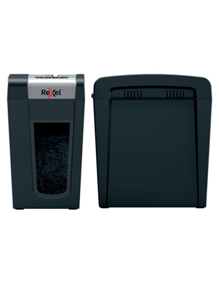 Destructora de documentos rexel secure mc6 sl eu capacidad 6 hojas grapas clips tarjetas y cd 18 l