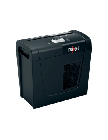 Destructora de documentos rexel secure x6 eu capacidad 6 hojas grapas clips tarjetas y cd