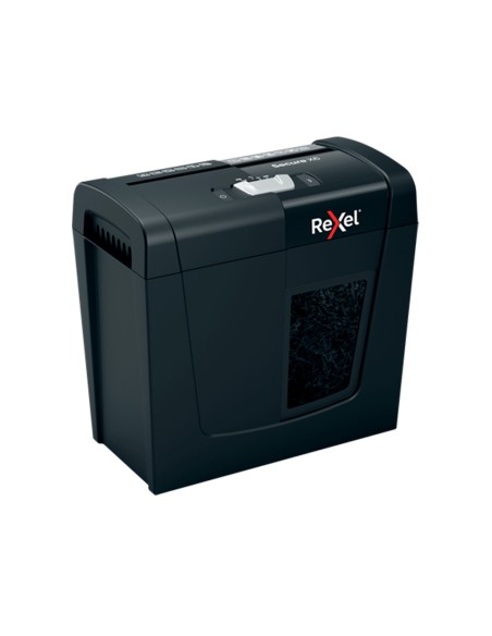 Destructora de documentos rexel secure x6 eu capacidad 6 hojas grapas clips tarjetas y cd