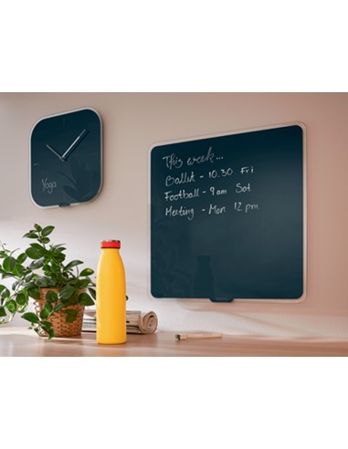 Reloj leitz cosy de pared silencioso cristal 30x30 cm gris