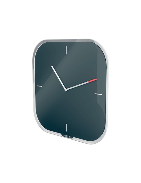 Reloj leitz cosy de pared silencioso cristal 30x30 cm gris