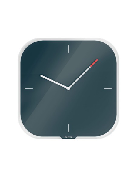 Reloj leitz cosy de pared silencioso cristal 30x30 cm gris