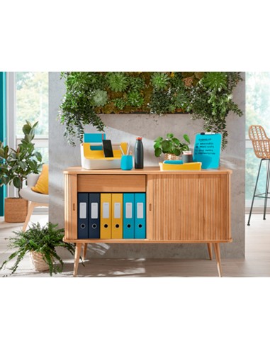 Bandeja sobremesa plastico leitz cosy set de 3 unidades azul 274x120x456 mm