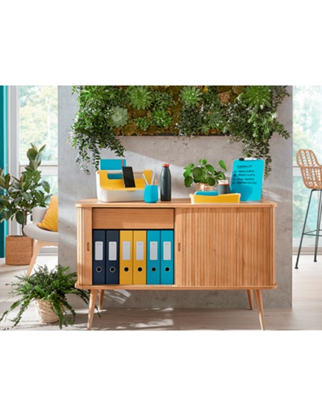 Bandeja sobremesa plastico leitz cosy set de 3 unidades azul 274x120x456 mm