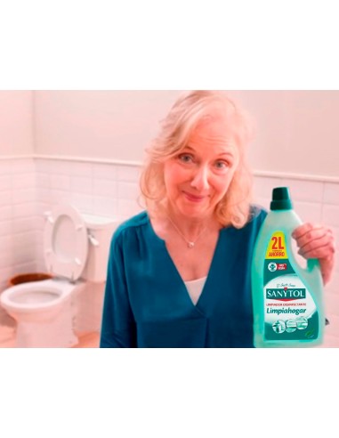 Limpiador desinfectante sanytol limpiahogar multisuperficies bote de 2 litros
