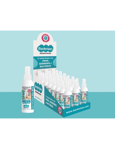 Limpiador higienizante desinfectante germosan bp3 para superficies y mobiliario bote pulverizador 60 ml