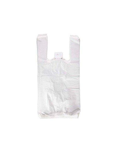 Bolsa camiseta reciclada 70 blanca 50 mc 42x53 cm apta legislacion de bolsas 2021