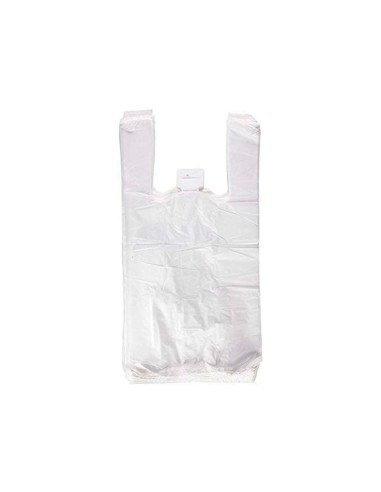 Bolsa camiseta reciclada 70 blanca 50 mc 30x40 cm apta legislacion de bolsas 2021