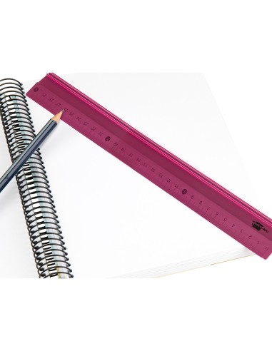 Regla liderpapel metalica aluminio 30 cm colores surtidos
