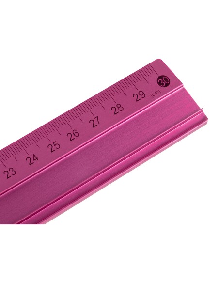 Regla liderpapel metalica aluminio 30 cm colores surtidos