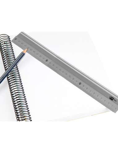Regla liderpapel metalica aluminio 30 cm