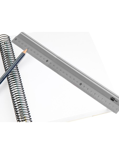 Regla liderpapel metalica aluminio 30 cm