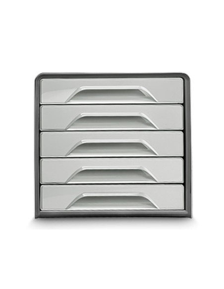 Fichero cajones de sobremesa cep smoove 5 cajones color gris 288x360x270 mm