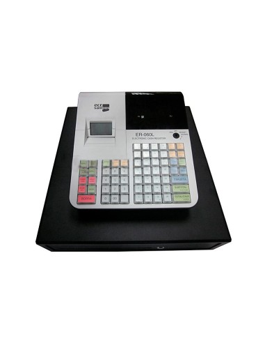Registradora ecr sampos er 60 blanca 28 departamentos display vfd antireflejos conforme normativa factura