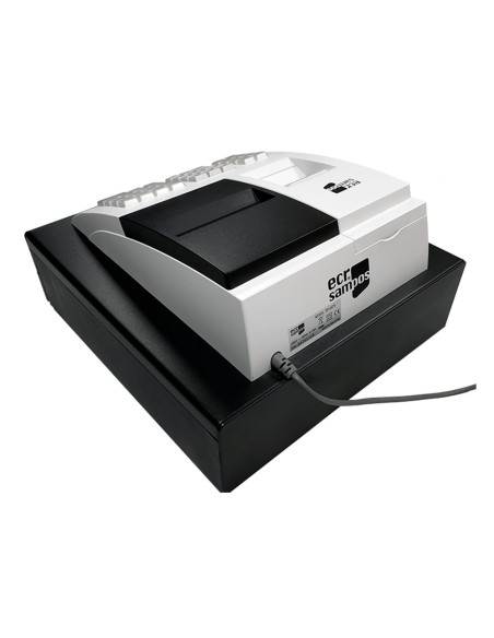 Registradora ecr sampos er 057 s blanca 14 departamentos display vfd antireflejos conforme