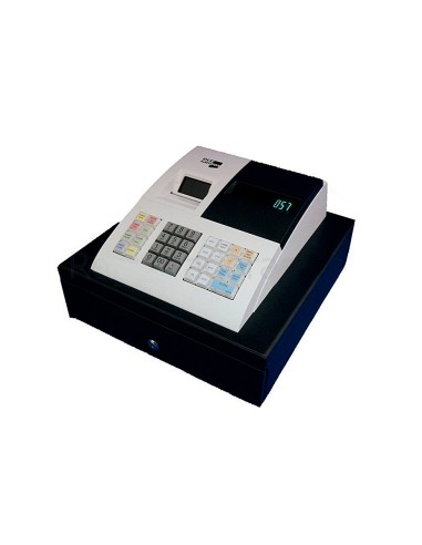 Registradora ecr sampos er 057 s blanca 14 departamentos display vfd antireflejos conforme