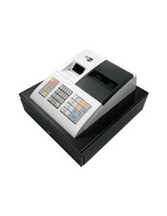 Registradora ecr sampos er 057 s blanca 14 departamentos display vfd antireflejos conforme