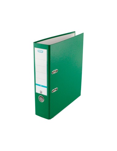 Archivador de palanca elba top carton compacto polipropileno con rado din a4 lomo de 80 mm verde