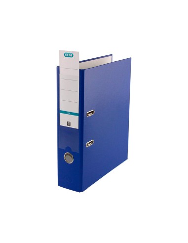 Archivador de palanca elba top carton compacto polipropileno con rado din a4 lomo de 80 mm azul