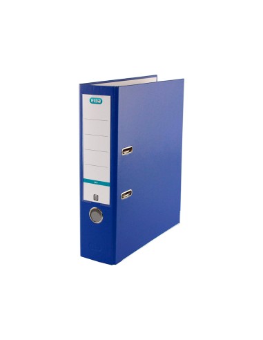 Archivador de palanca elba top carton compacto polipropileno con rado din a4 lomo de 80 mm azul