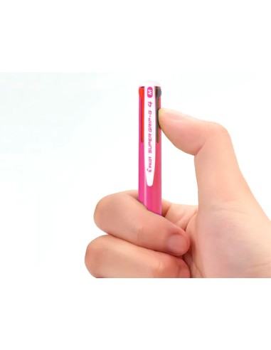 Boligrafo pilot super grip g 4 colores retractil sujecion de caucho tinta base de aceite cuerpo color rosa