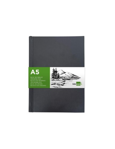 Bloc dibujo liderpapel esbozos encuadernado din a5 210x148 mm 100 hojas 100 gr m2