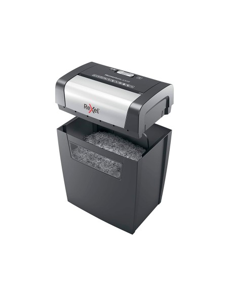 Destructora de documentos rexel momentum x308 capacidad de corte 8 hojas destruye grapas y clips 15 litros