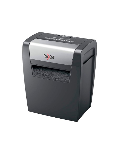 Destructora de documentos rexel momentum x308 capacidad de corte 8 hojas destruye grapas y clips 15 litros