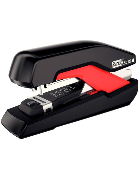 Grapadora rapid so30c plastico negro rojo capacidad 30 hojas usa grapas omnipress 30