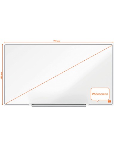 Pizarra blanca nobo ip pro 40 acero vitrificado magnetico 890x500 mm