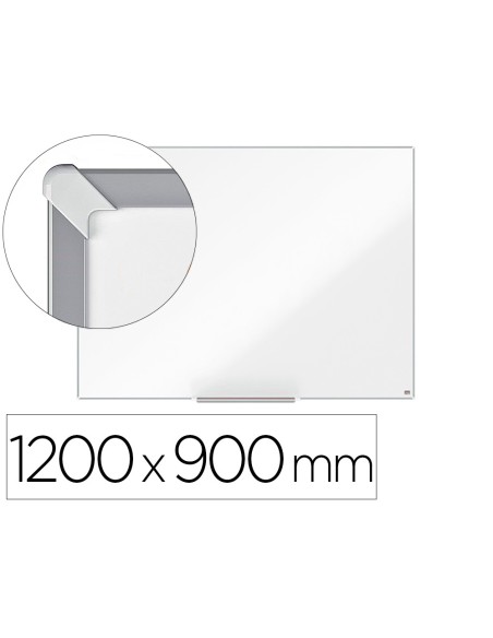 Pizarra blanca nobo nano clean ip pro lacada magnetica 1200x900 mm