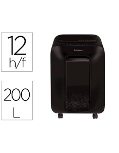 Destructora de documentos fellowes lx 200 capacidad de corte 12 h seguridad p4 destruye grapas clips y