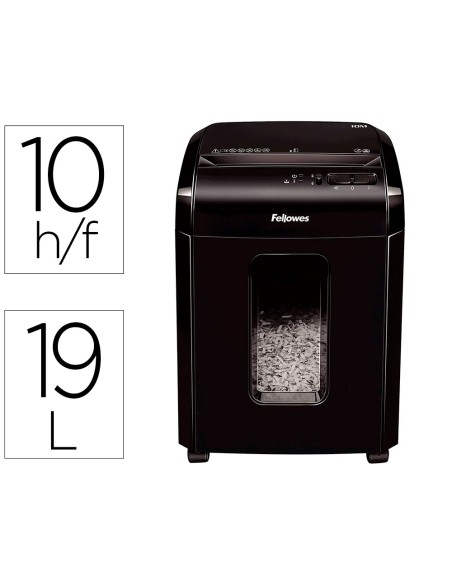 Destructora de documentos fellowes 10m capacidad de corte 10 h seguridad p5 destruye grapas y tarjetas de Destructora de documentos fellowes 10m capacidad de corte 10 h seguridad p5 destruye grapas y tarjetas de