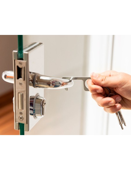 Llavero higienico anticontacto bigox acero inoxidable 320x760 cm