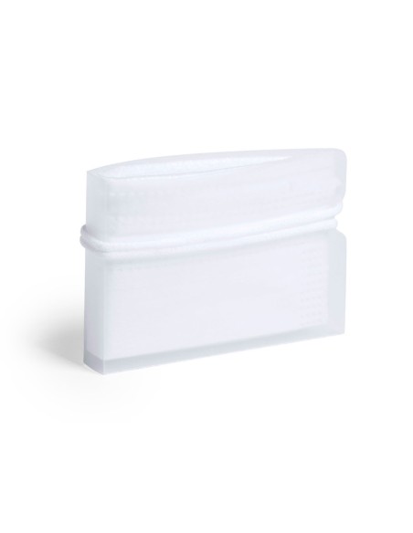 Portamascarilla polipropileno de bolsillo color blanco 85x6 cm