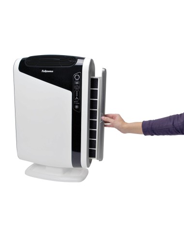 Purificador de aire fellowes aeramax dx95 rendimiento hasta 28 m2 filtro hepa carbono 400x207x640 mm