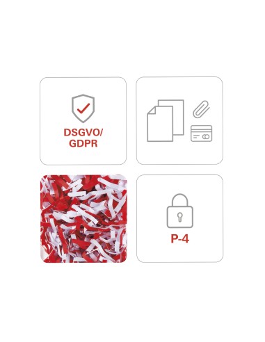 Destructora de documentos hsm securio c18 nivel de seguridad 4 capacidad de corte 9 hojas en particulas