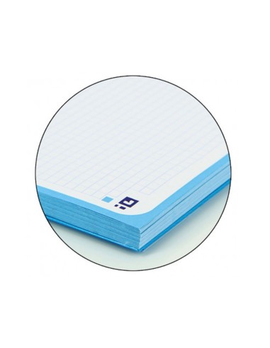 Recambio color 1 oxford din a4 80 hojas 90 gr cuadro 5 mm 4 taladros color turquesa