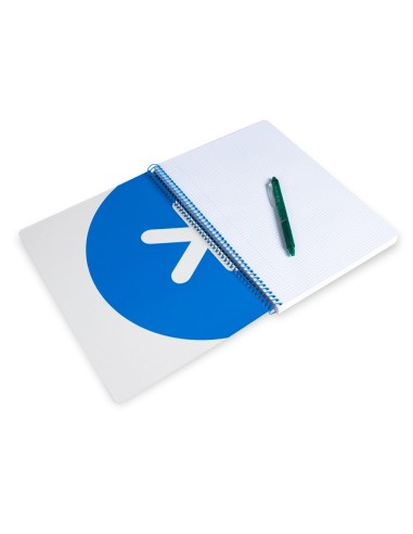 Cuaderno espiral a4 antartik tapa dura 80h 90gr cuadro 4mm con margen color rosa fluor