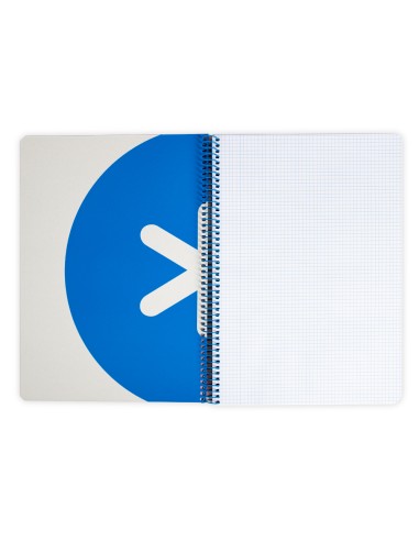 Cuaderno espiral a4 antartik tapa dura 80h 90gr cuadro 4mm con margen color rosa fluor