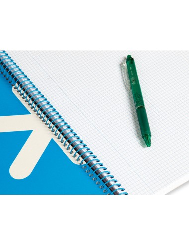 Cuaderno espiral a4 antartik tapa dura 80h 90gr cuadro 4mm con margen color rojo